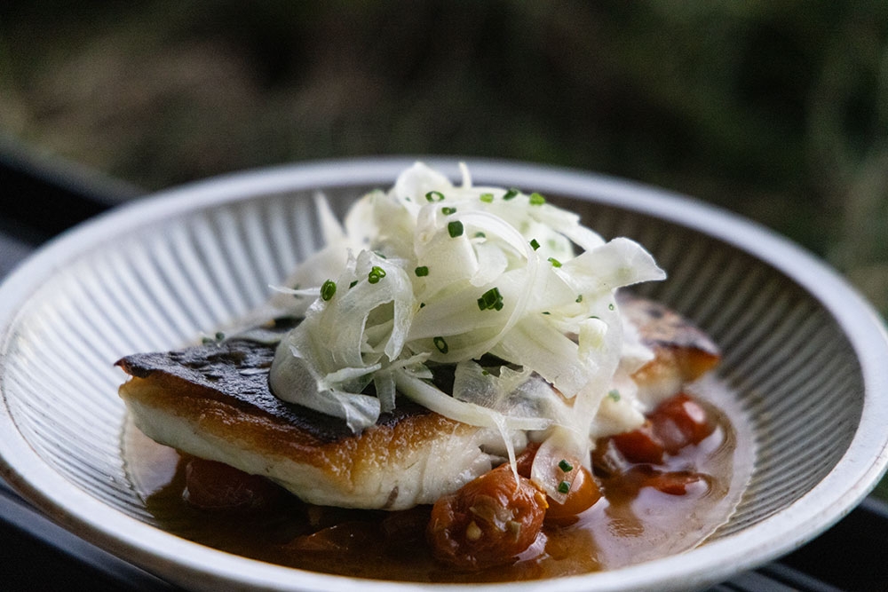 Plate of fish at Kirra Beach House