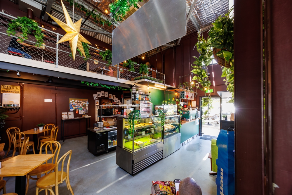 Inside view from entry of Lil Ego Cafe Ormeau