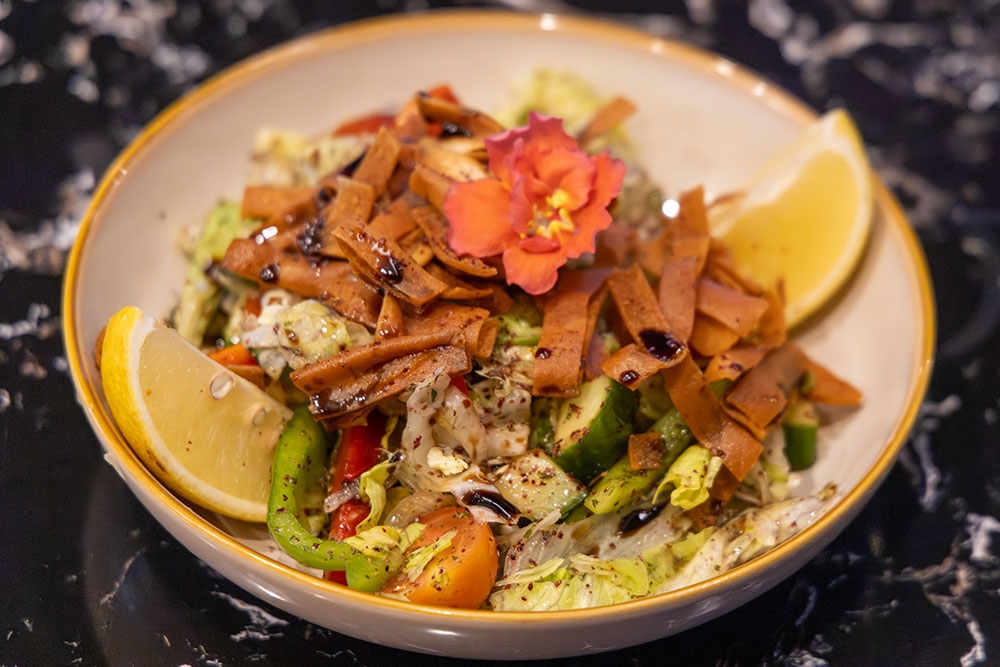 Fattoush salad at La Fira