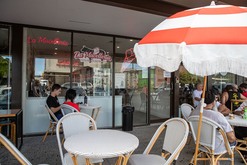 Outdoor seating area