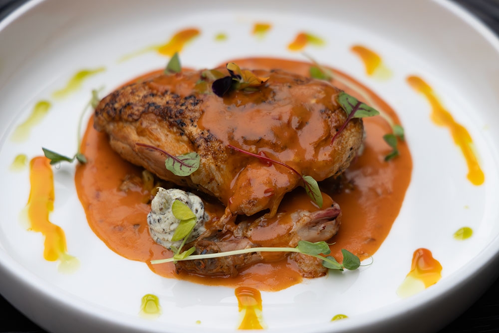 stuffed Kiev chicken at La Stradina Coolangatta