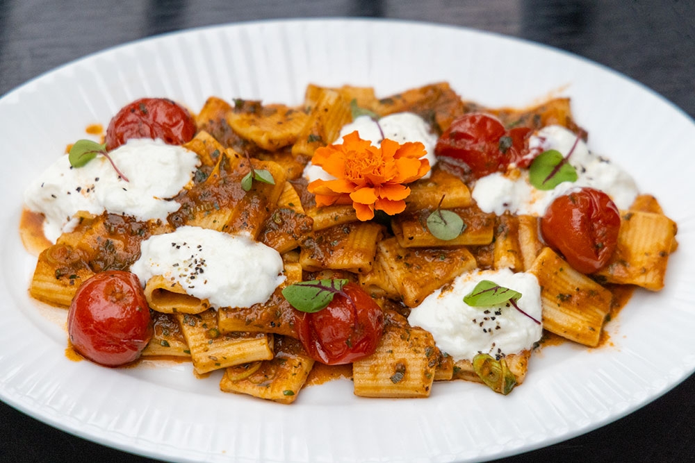 homamade rigatoni at La Stradina 