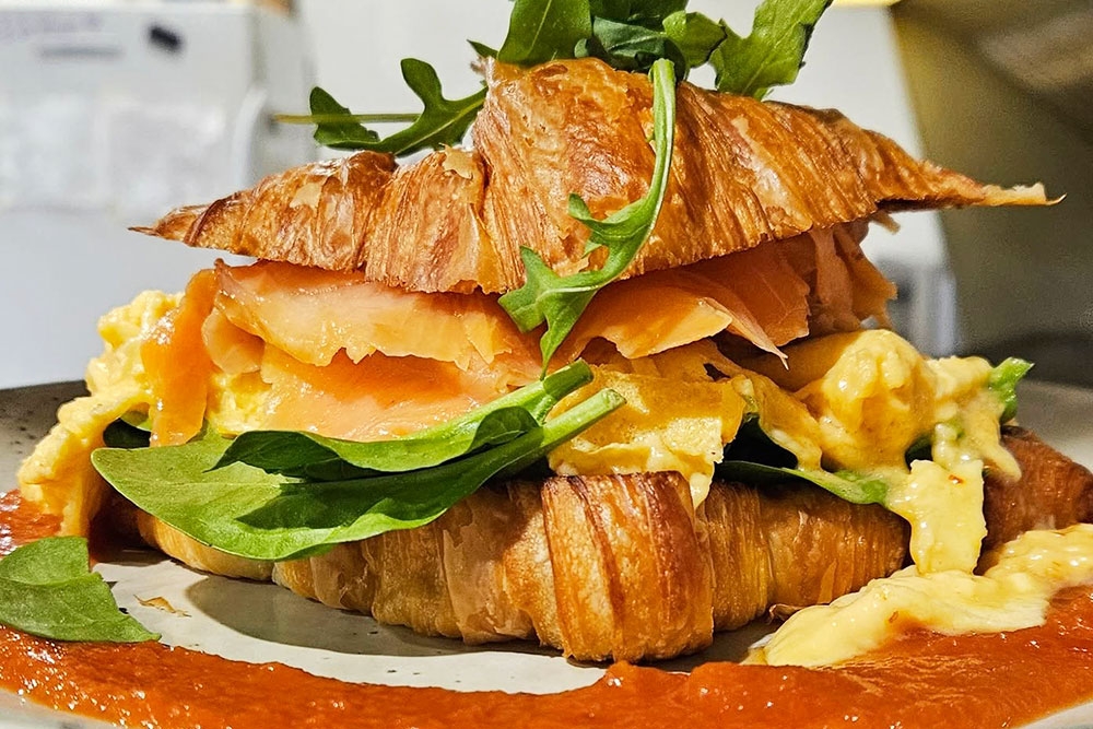 Croissant dish at Lil Ego