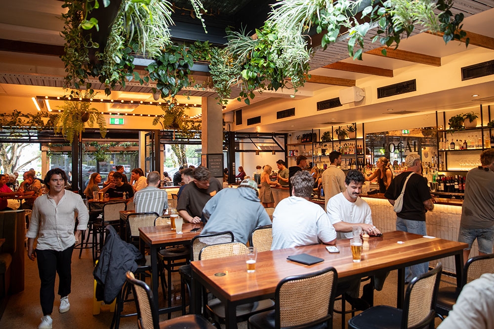 People seated inside Local Burleigh Heads