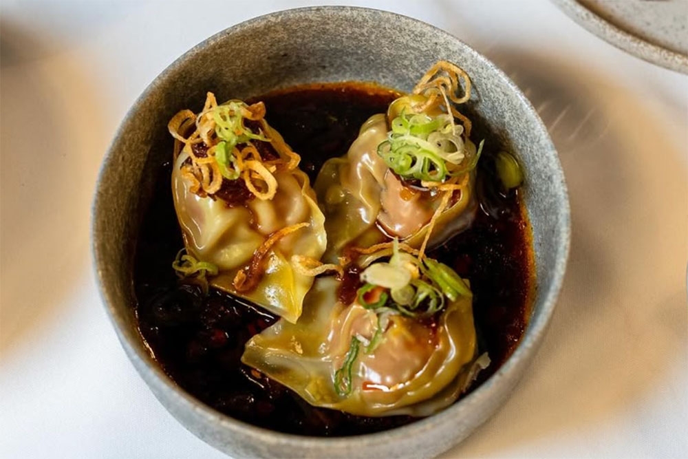 Dumplings at Madame G Palm Beach
