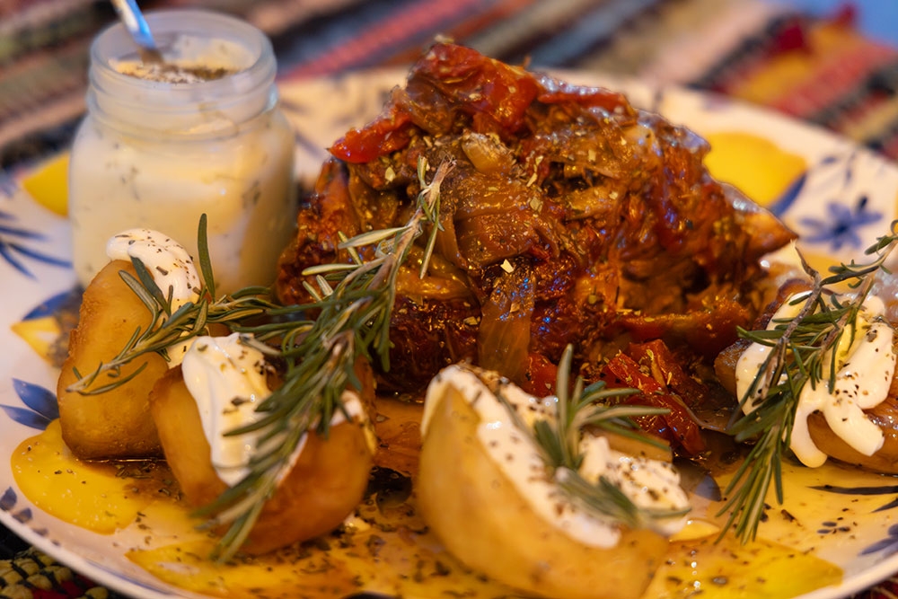Lamb shoulder at Manny's Wine & Fish Burleigh Heads