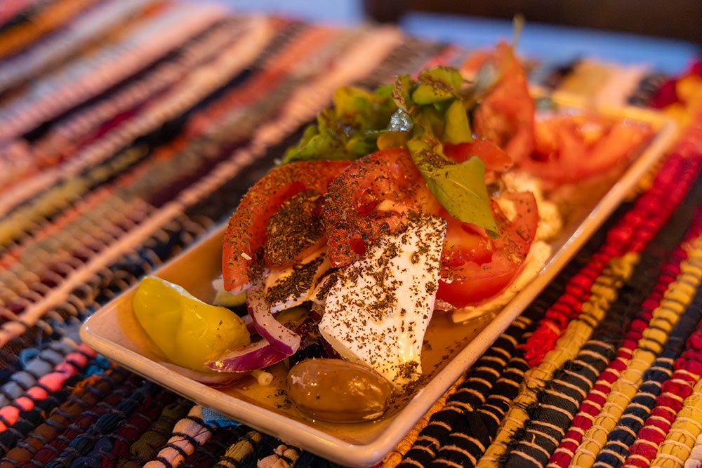 Greek salad at Manny's Wine & Fish Burleigh Heads