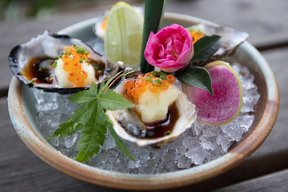 Ikura Ponzu oysters at Masu Izakaya