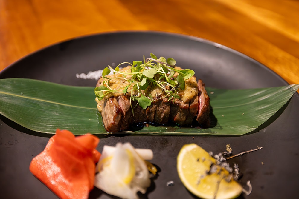 Wagyu beef kinoko butter Masu Izakaya
