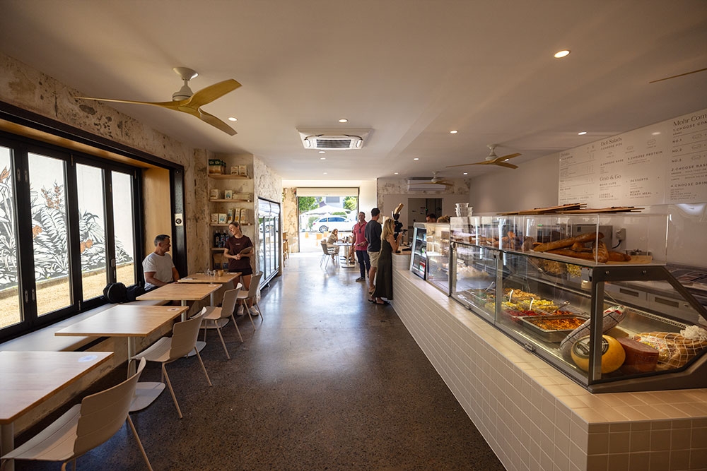 Interior view of Mohr Cafe Deli Burleigh Heads