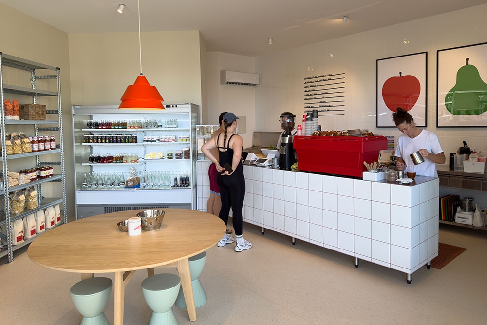 Interior space at  Nico deli shop Kirra