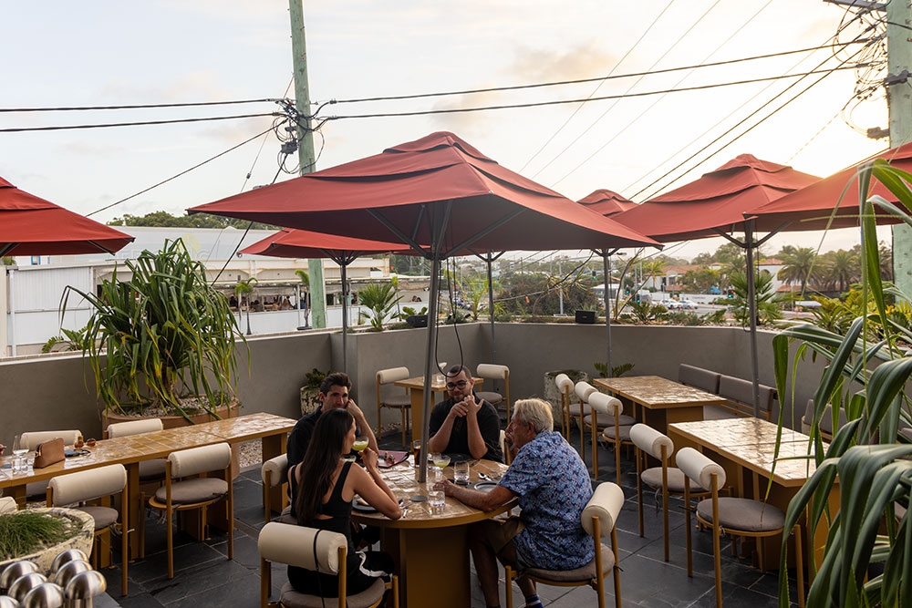 Diners on al fresco terrace at Norte 