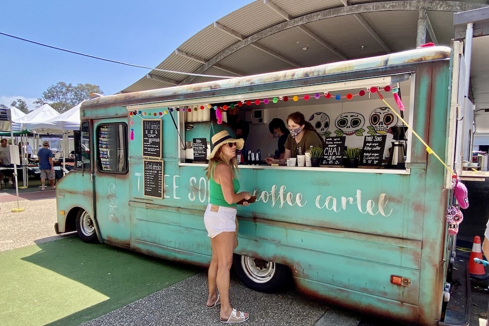 Food truck at Palm Beach Farmers' Market