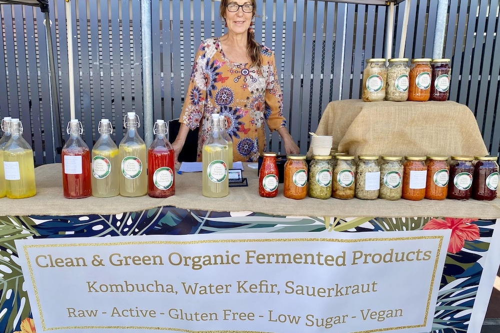 Fermented food stall at Palm Beach Farmers' Market