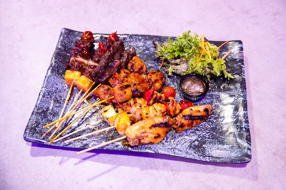 Mixed Thai Skewers at Pink Whale