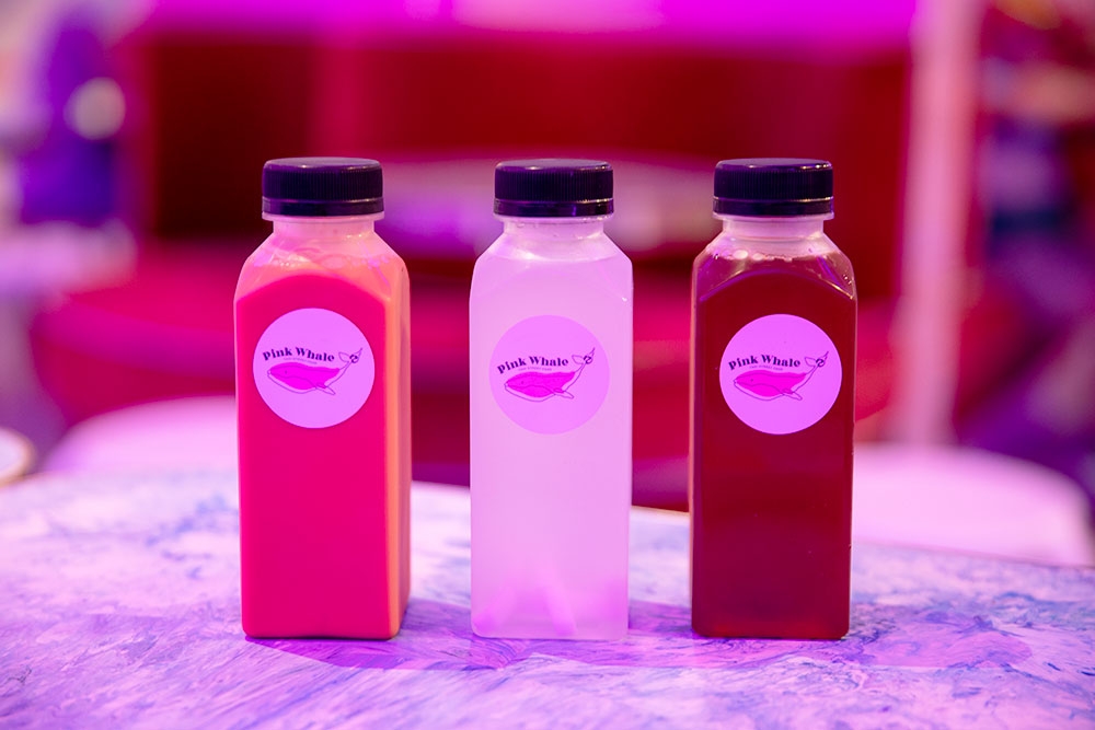 Milk Tea, Coconut Juice and Lemon Tea