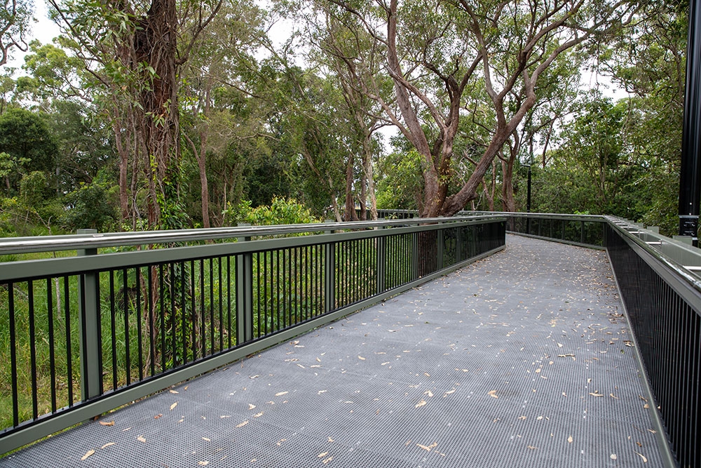 Walking track in park