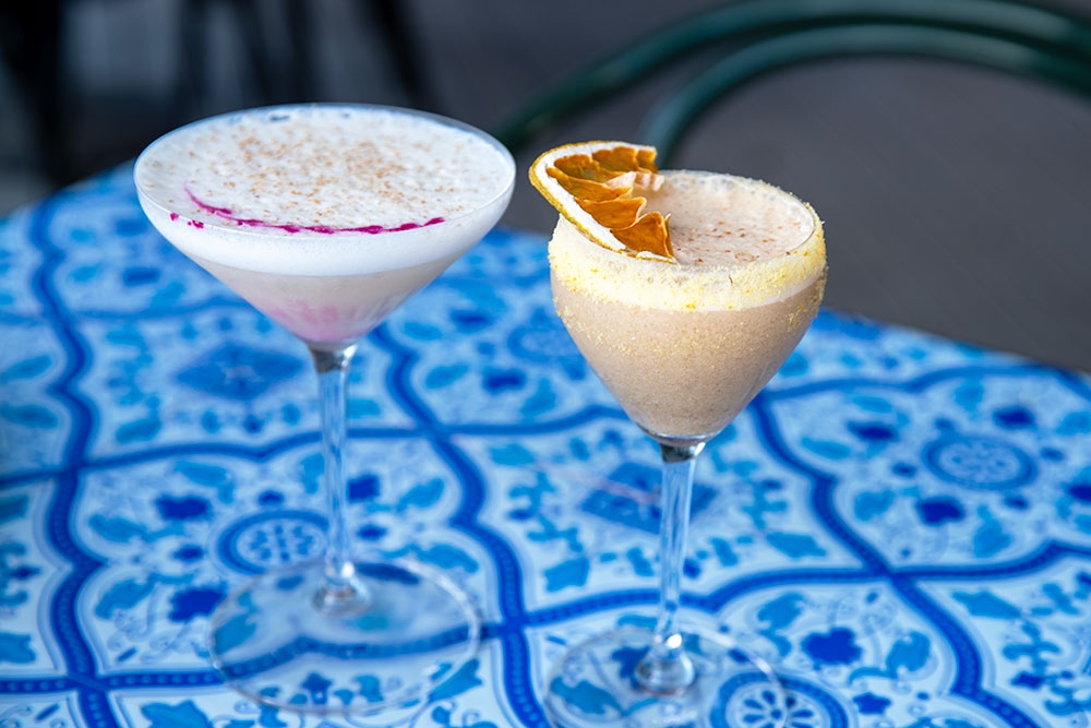 Lemon Meringue and Fuzzy Duck cocktails