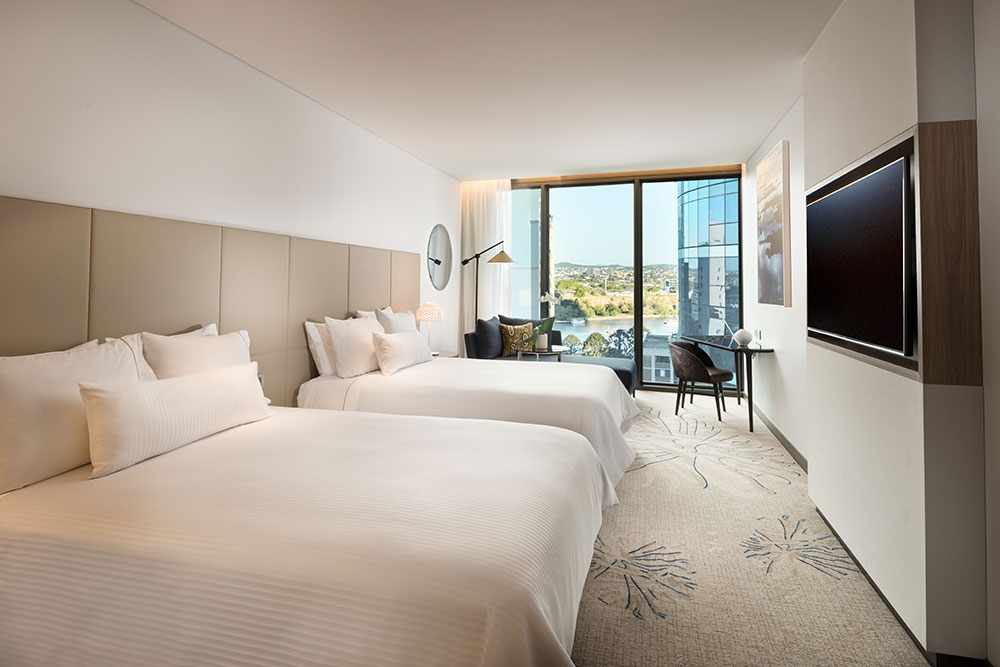 Guest room at The Westin Brisbane