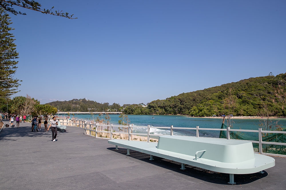 Street furniture at Tallebudgera Boardwalk