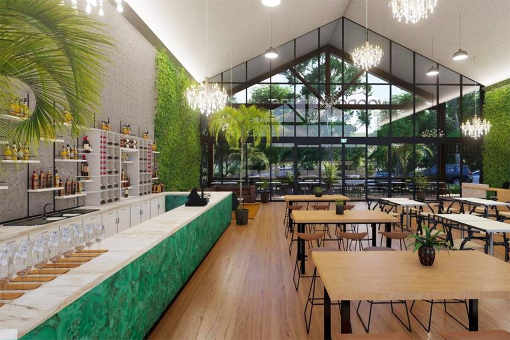 Beer hall TEAK Mudgeeraba render