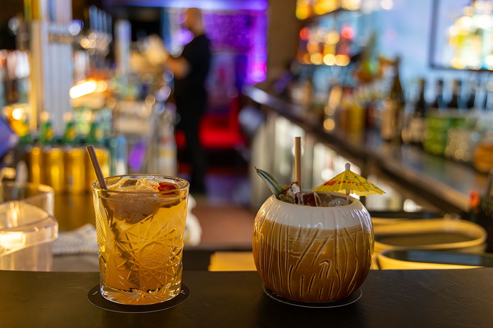 Cocktails at The House of Bamboo 