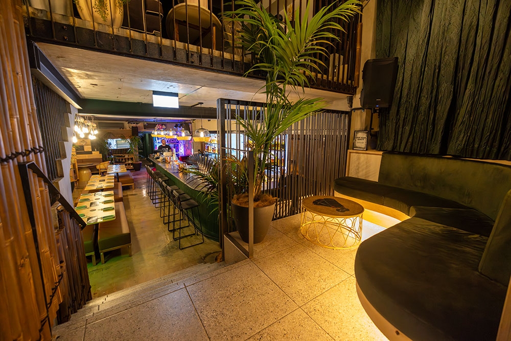 View of the House of Bamboo from entry foyer