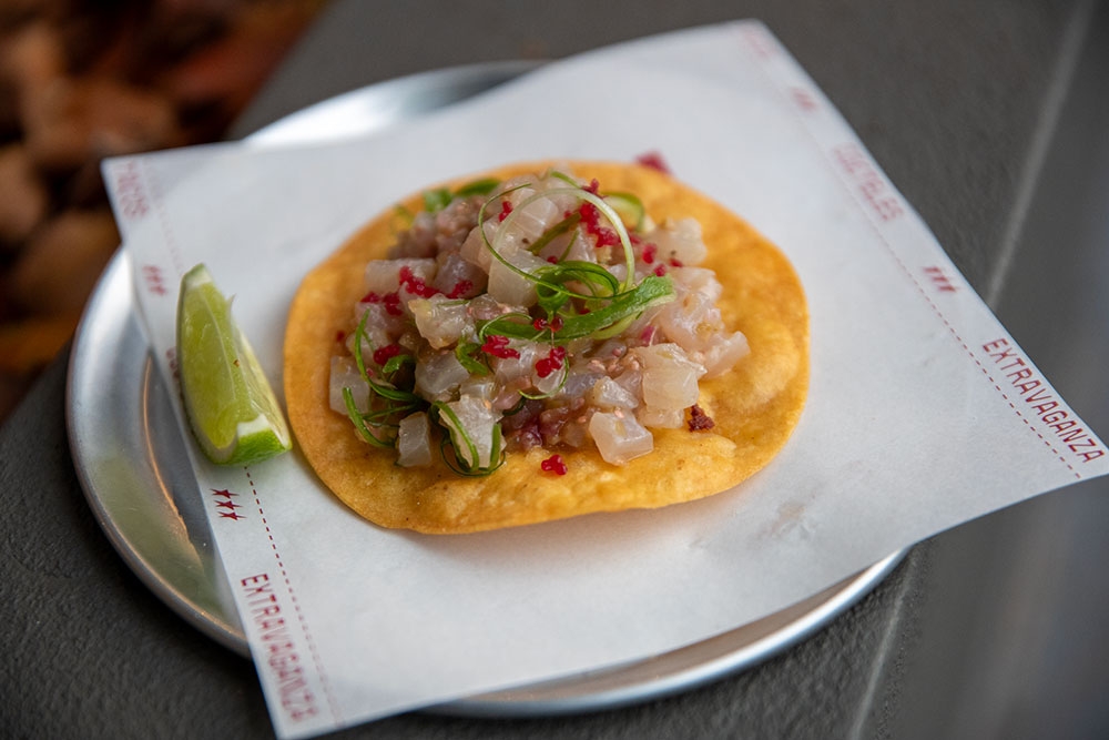 Kingfish ceviche tostada at Tommy's Taco Bar Currumbin