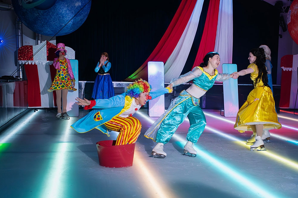 ice skating clowns