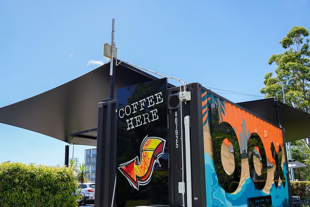 wall art on Box Coffee Co Southport
