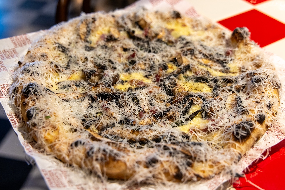 Mushroom pizza