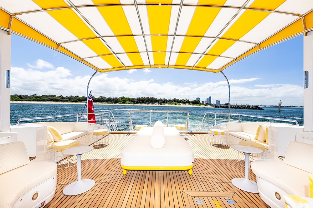 Upper deck area with view of Broadwater 