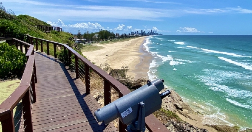 View from platform on Miami headland 