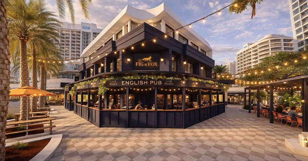 Render of the Fig'n'Fox exterior